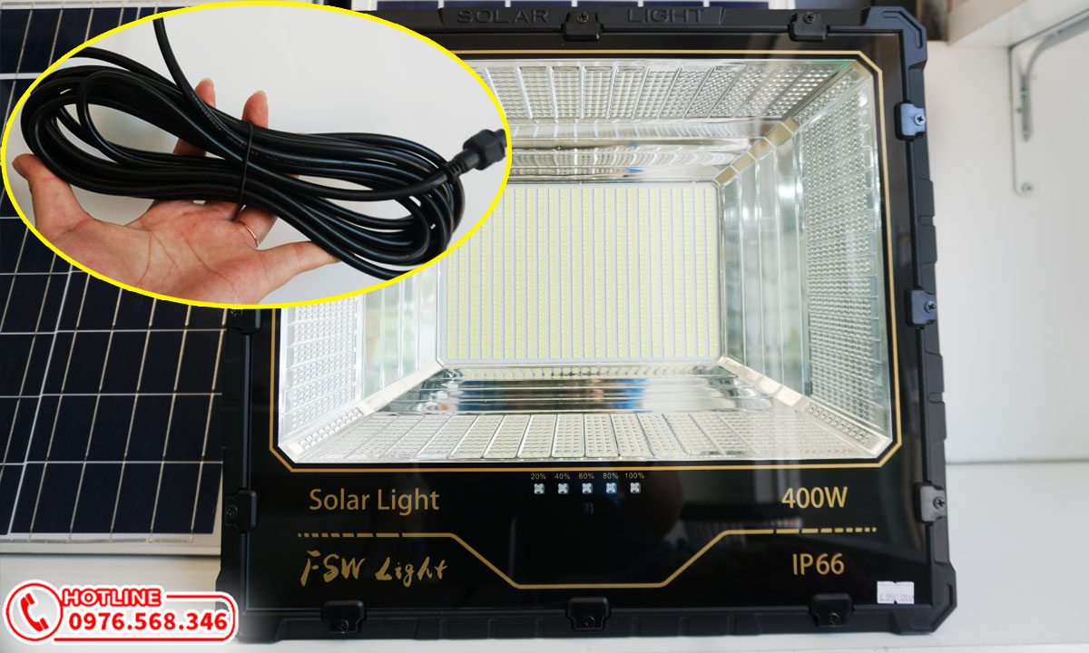 Đèn led năng lượng mặt trời 400w chính hãng giá rẻ
